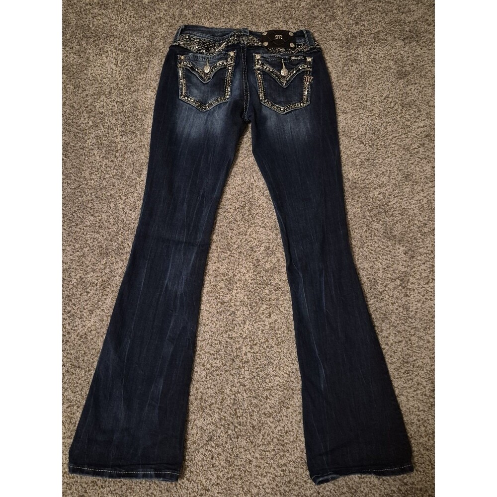 Miss Me Dark Wash Embellished Skinny Jeans